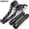For YAMAHA Fazer 150 250 modified CNC aluminum alloy 6-stage adjustable Foldable brake lever clutch lever Handlebar grips glue set Parts 1