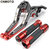 For Kawasaki Dominar 400 modified CNC aluminum alloy adjustable Foldable brake clutch lever Handlebar grips