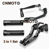 For YAMAHA YZF-R25 R25 V1 V2 2015-2023 modified CNC aluminum alloy adjustable Foldable brake clutch lever with Handlebar+ Lever Protect Guard Set YZFR25 YZF R25 Accessories