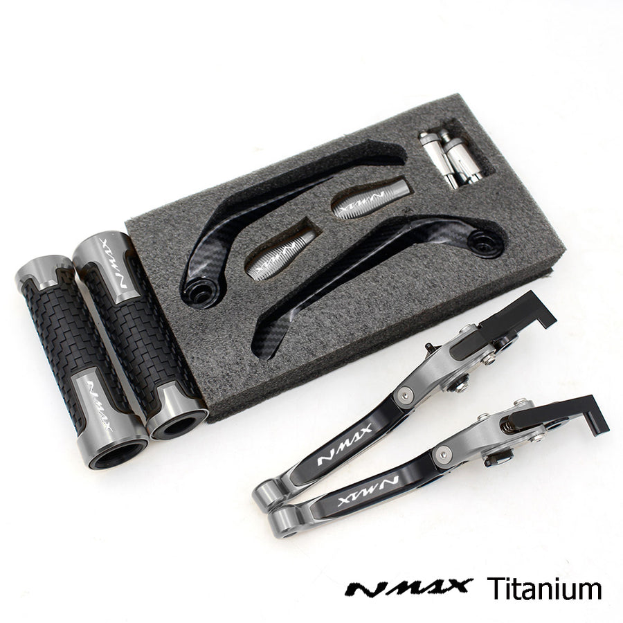 For YAMAHA NMAX 155 V1 V2 2015-2013 modified CNC aluminum alloy adjustable Foldable brake clutch lever with Handlebar Lever Protect  Guard Set nmax155 Accessories