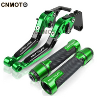 For Kawasaki Versys 650 2006-2022 modified CNC aluminum alloy 6-stage adjustable Foldable brake lever clutch lever Handlebar grips glue Set Versys650 Part 1