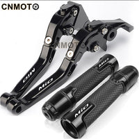 For YAMAHA Mio i 125 Soul 150 Mio Sporty Gravis Gear modified CNC aluminum alloy 6-stage adjustable Foldable brake clutch lever Handlebar grips Set