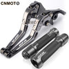 For Honda Supra GTR 150 modified high-quality CNC aluminum alloy 6-stage adjustable Foldable brake lever clutch lever with Handlebar grips glue Set GTR150