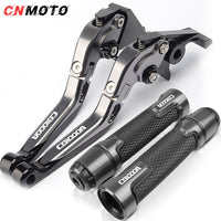 For HONDA CB 1000R 2008-2017 /2018-2021 modified CNC aluminum alloy 6-stage adjustable Foldable brake clutch lever Handlebar grips glue set CB1000R Part 1