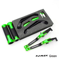 For YAMAHA NMAX 155 V1 V2 2015-2013 modified CNC aluminum alloy adjustable Foldable brake clutch lever with Handlebar Lever Protect  Guard Set nmax155 Accessories