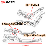 For HONDA GROM 2014-2023 modified CNC aluminum alloy adjustable Foldable brake clutch lever with Handlebar grips glue set Part 1