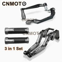 For YAMAHA YZF-R25 R25 V1 V2 2015-2023 modified CNC aluminum alloy adjustable Foldable brake clutch lever with Handlebar+ Lever Protect Guard Set YZFR25 YZF R25 Accessories