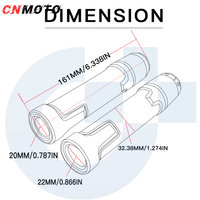 For YAMAHA MT-15 2015-2023 modified CNC aluminum alloy 6-stage adjustable Foldable brake lever clutch lever Handlebar grips glue set MT15 MT-15 Part 1