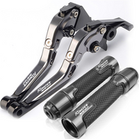 For Kawasaki Rouser NS160/ Fi 2014-2023 modified CNC aluminum alloy adjustable Foldable brake clutch lever Handlebar grips Set 1