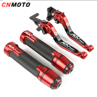 For HONDA ADV150 ADV160 2019-2023 modified high-quality CNC aluminum alloy 6-stage adjustable Foldable brake lever clutch lever with Handlebar grips glue set ADV 150 160 1