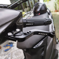 For YAMAHA Mio 125 125i Soul 150 Mio Sporty Gravis Gear Modified High-quality CNC Aluminum Alloy 6-stage Adjustable Brake Lever Clutch Lever with Handlebar+ Lever Protect Guard Set Accessories