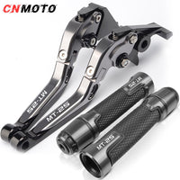 For YAMAHA MT-25 2015-2023 modified aluminum alloy 6-stage adjustable Foldable brake clutch lever Handlebar grips glue set  MT25 MT 25 Part 1