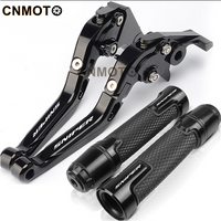 For YAMAHA Sniper MX135 modified high-quality CNC aluminum alloy adjustable Foldable brake lever clutch lever with Handlebar grips glue Set MX 135