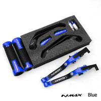 For YAMAHA NMAX 155 V1 V2 2015-2013 modified CNC aluminum alloy adjustable Foldable brake clutch lever with Handlebar Lever Protect  Guard Set nmax155 Accessories